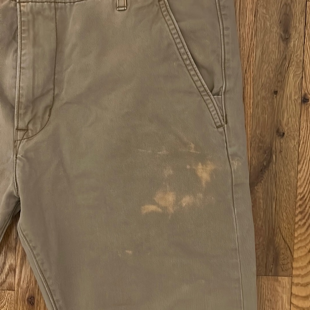Bleach stained Levis khakis W33 L32